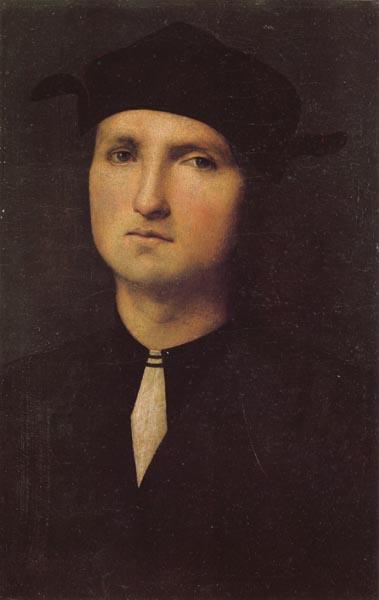 PERUGINO, Pietro Portrait of a Young Man Sweden oil painting art